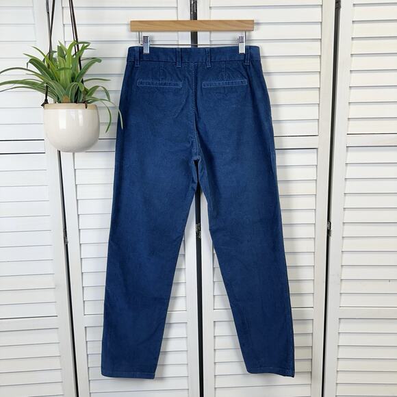 Everlane Blue Uniform Straight Fit Corduroy Pants Organic Cotton Size 30x30 - Picture 5 of 9